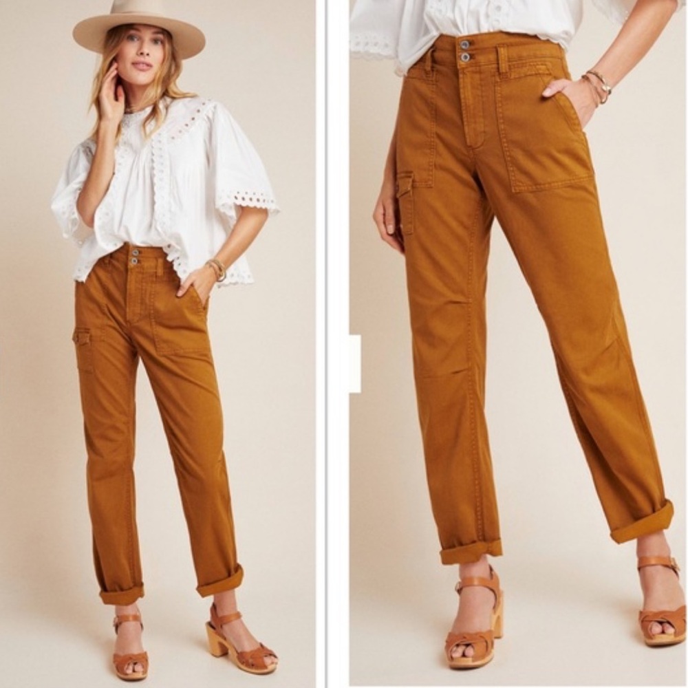Anthropologie fall Tan Wanderer Pants